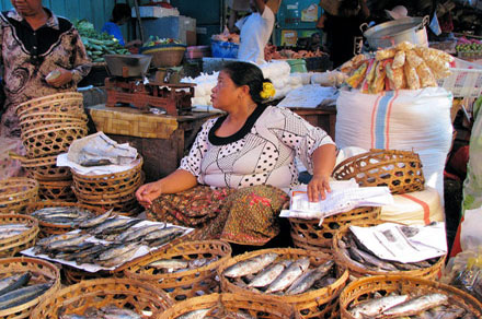 bertais market Lombok